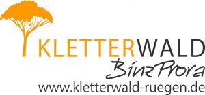 Logo des Kletterwald BinzProra mit Internetadresse